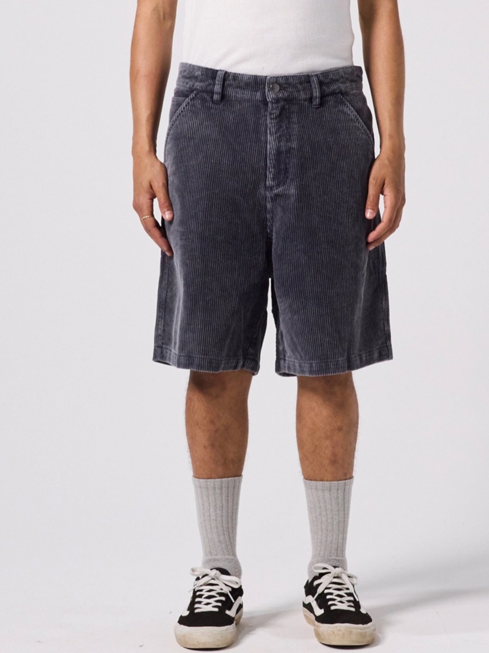 Former navy corduroy men’s skate/surf shorts